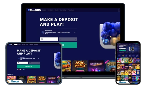 Frumzi Casino-sovelluksen kuvakaappaus